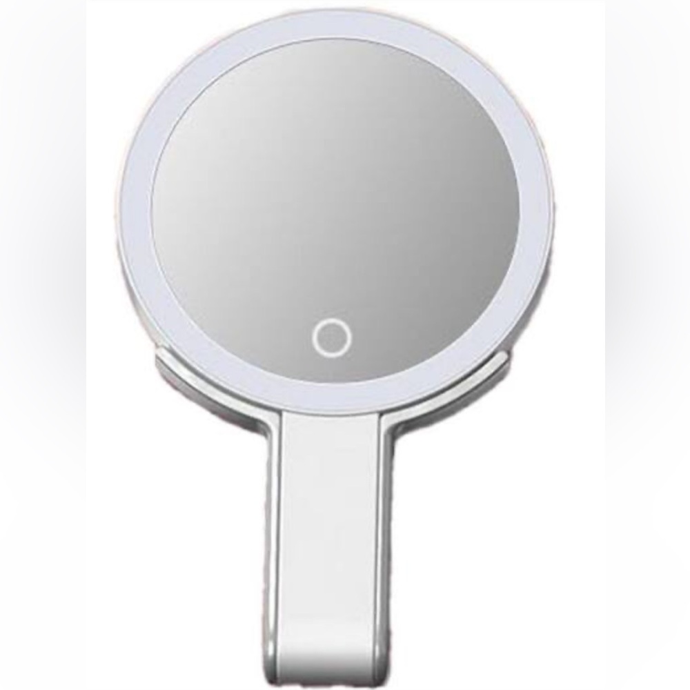 6.3 in. W x 10.4 in. H Round Double Sided Magnifying 3 Color Lighted 3 in 1